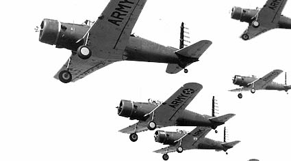BT-13s in formation