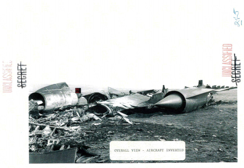SR-71B #957 wrecked north of Beale