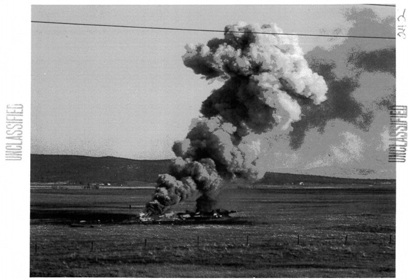 SR-71 #957 shortly after impact