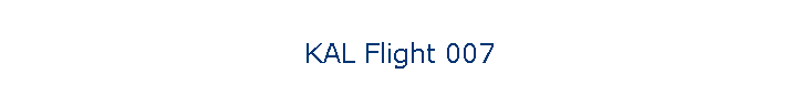 KAL Flight 007